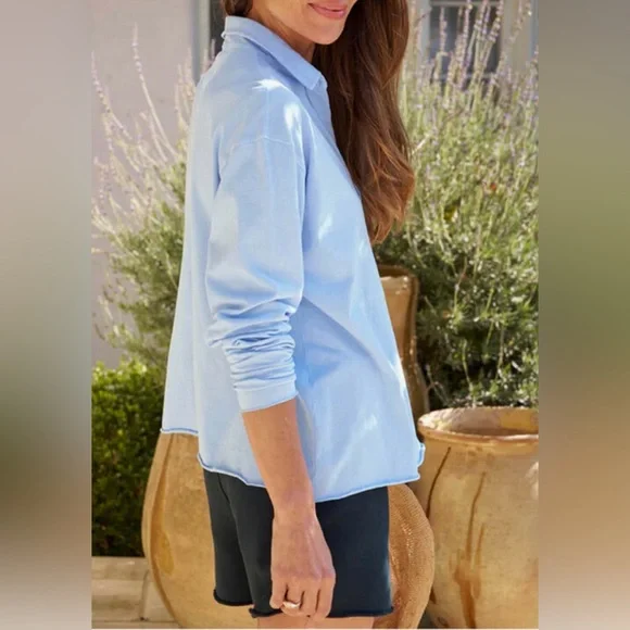 NWOT! Frank & Eileen | Patrick Henley | Saltwater Blue Heritage Jersey | XS - Picture 2 of 8